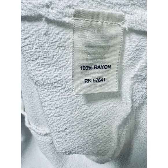 J. Jill Womens Top Medium Tank NWT $58 Solid White Asymmetrical Hem Belted Rayon - Picture 4 of 5